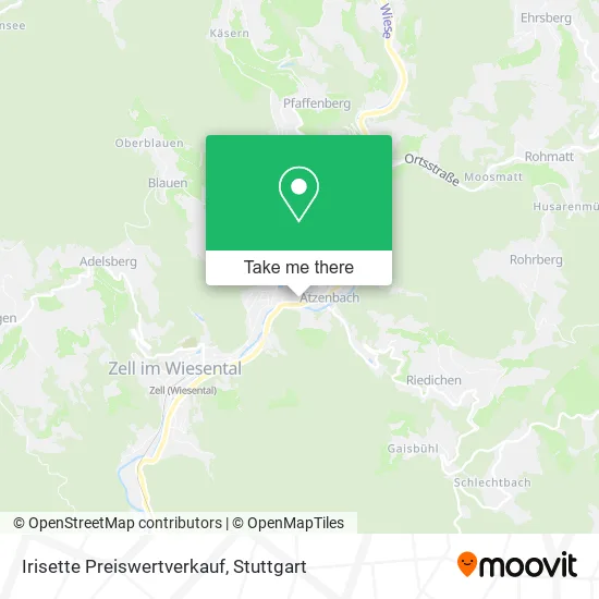 Карта Irisette Preiswertverkauf