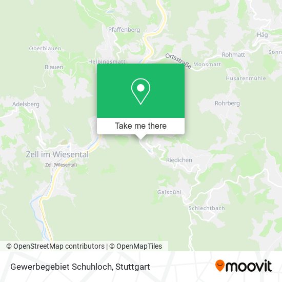 Gewerbegebiet Schuhloch map