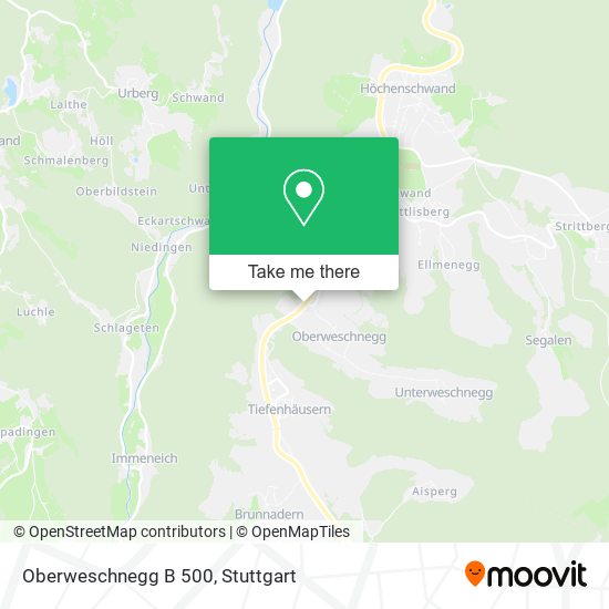Oberweschnegg B 500 map