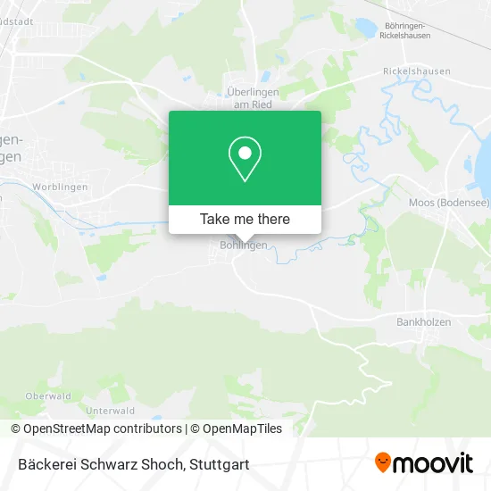 Карта Bäckerei Schwarz Shoch