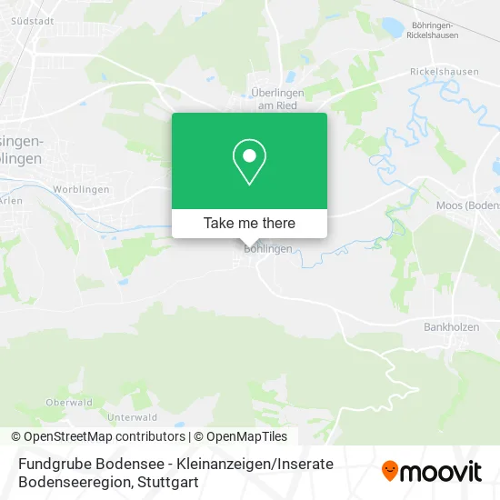 Карта Fundgrube Bodensee - Kleinanzeigen / Inserate Bodenseeregion