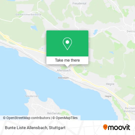 Карта Bunte Liste Allensbach