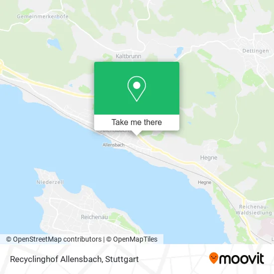 Карта Recyclinghof Allensbach