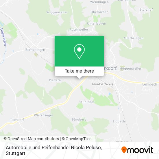 Карта Automobile und Reifenhandel Nicola Peluso
