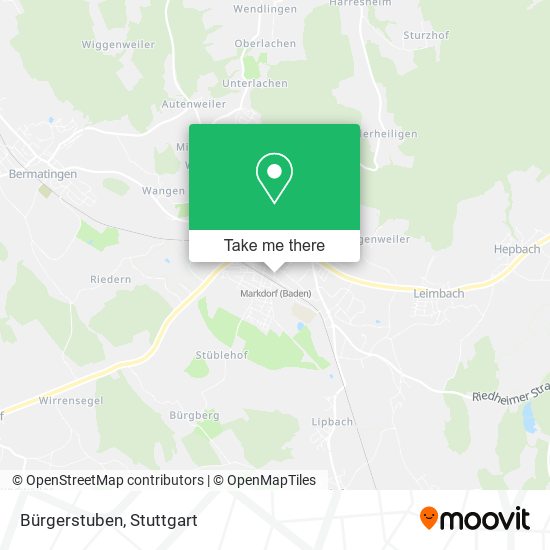 Карта Bürgerstuben