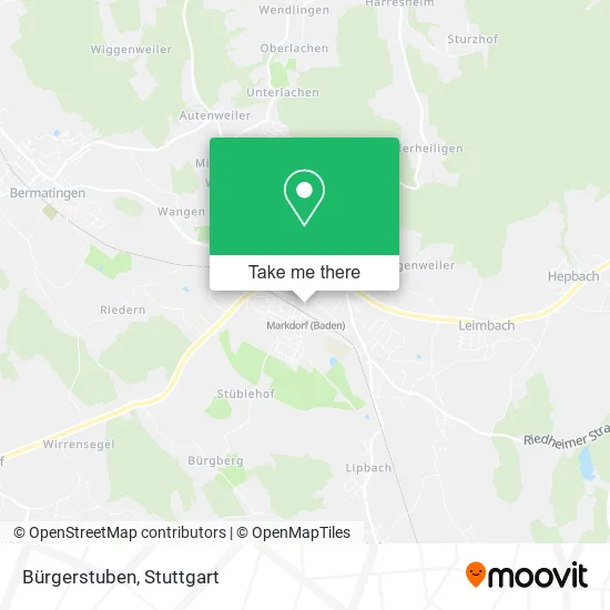 Карта Bürgerstuben