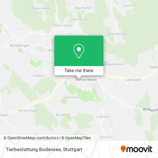 Карта Tierbestattung Bodensee