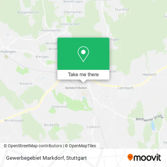 Карта Gewerbegebiet Markdorf