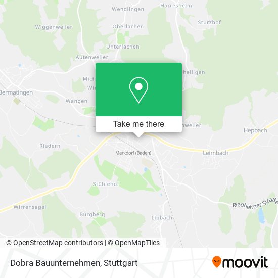 Dobra Bauunternehmen map