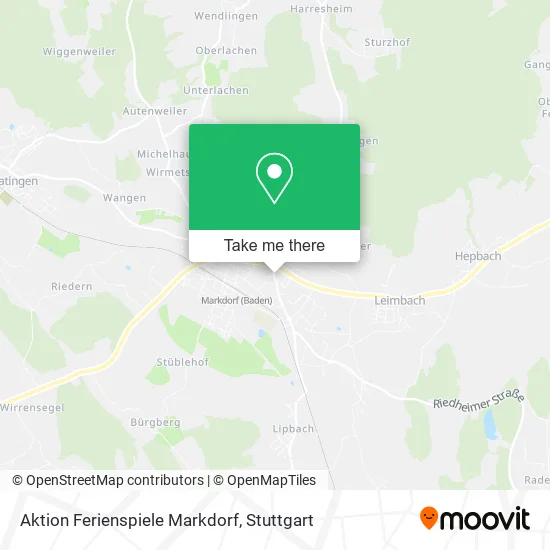 Карта Aktion Ferienspiele Markdorf