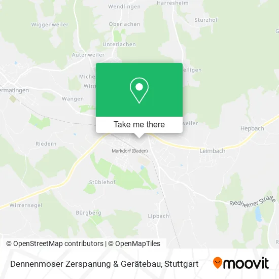 Карта Dennenmoser Zerspanung & Gerätebau