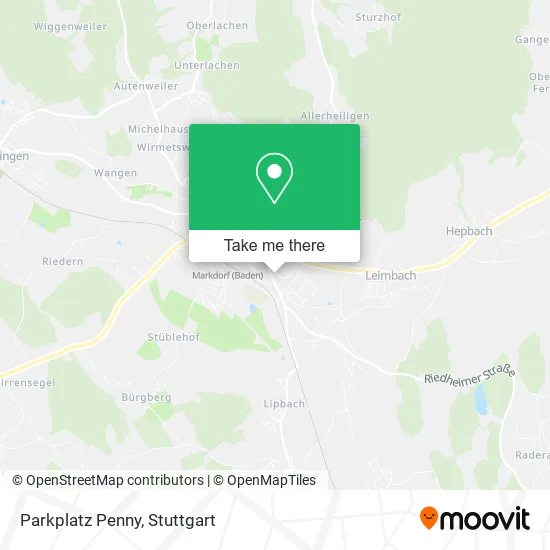 Карта Parkplatz Penny
