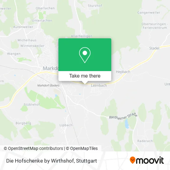 Карта Die Hofschenke by Wirthshof