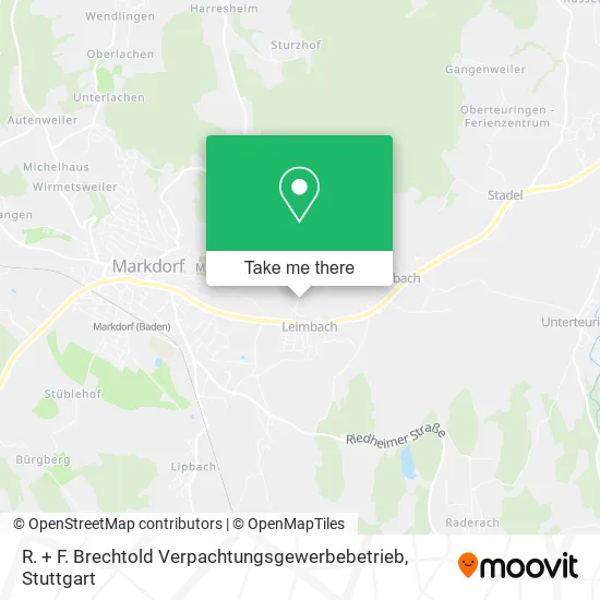 Карта R. + F. Brechtold Verpachtungsgewerbebetrieb