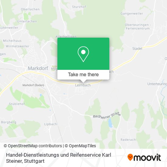 Handel-Dienstleistungs und Reifenservice Karl Steiner map