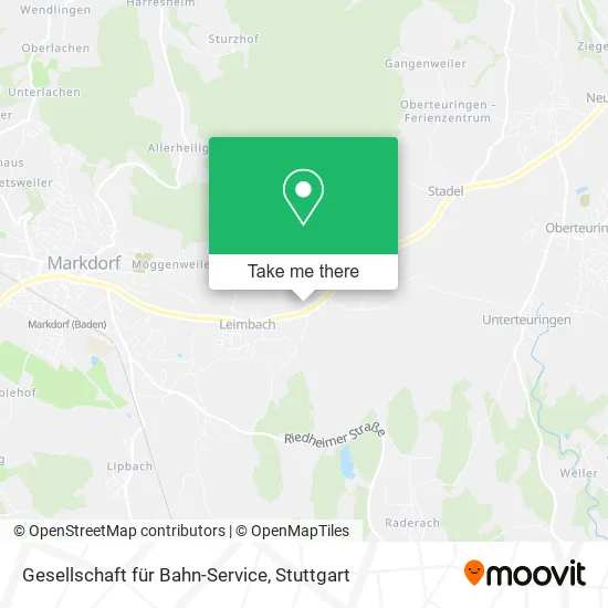 Карта Gesellschaft für Bahn-Service
