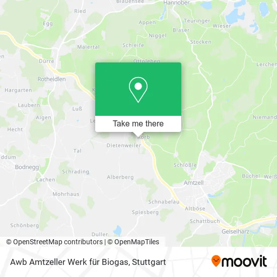 Карта Awb Amtzeller Werk für Biogas