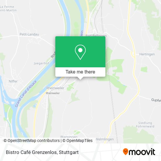 Bistro Café Grenzenlos map