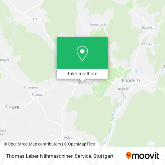 Карта Thomas Leber Nähmaschinen Service