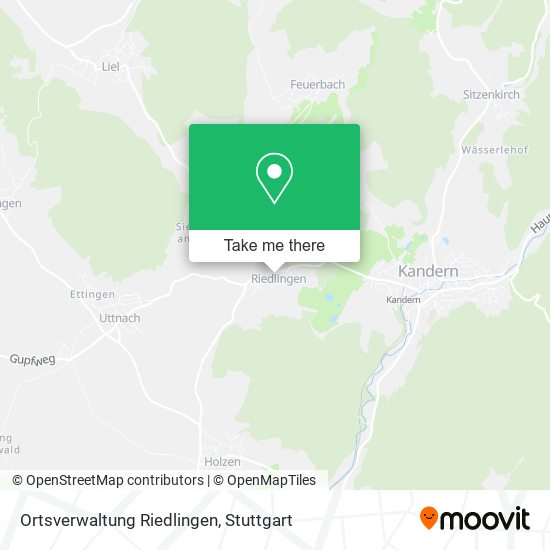 Карта Ortsverwaltung Riedlingen