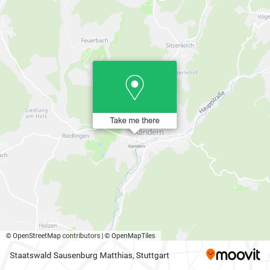 Staatswald Sausenburg Matthias map