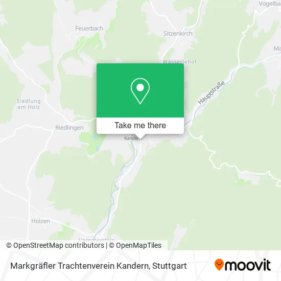 Карта Markgräfler Trachtenverein Kandern