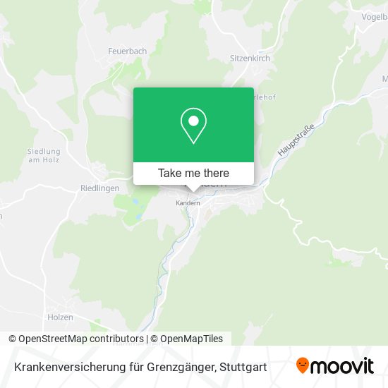 Krankenversicherung für Grenzgänger map