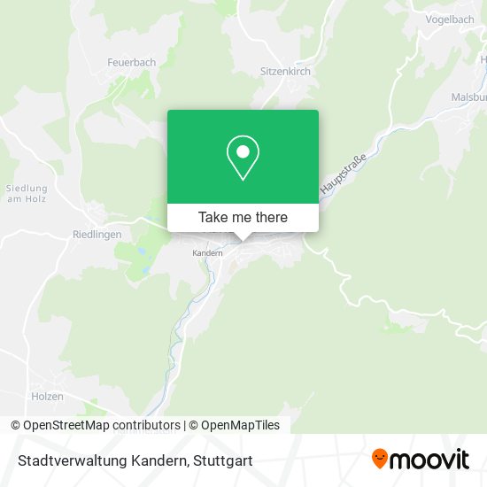 Stadtverwaltung Kandern map