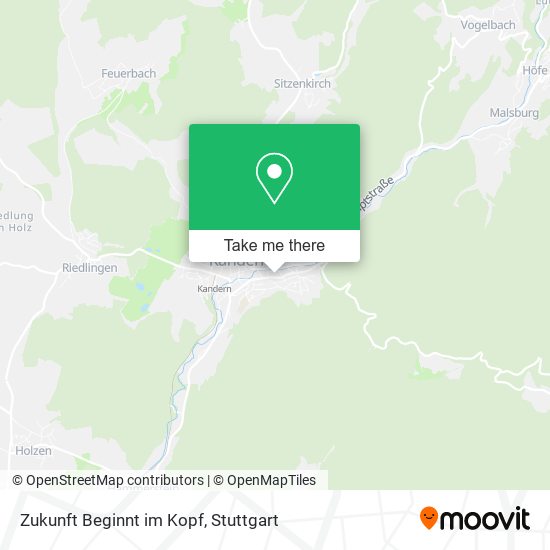 Карта Zukunft Beginnt im Kopf