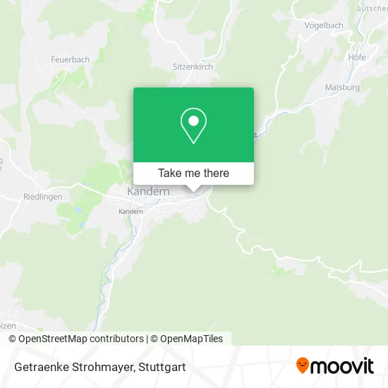 Карта Getraenke Strohmayer