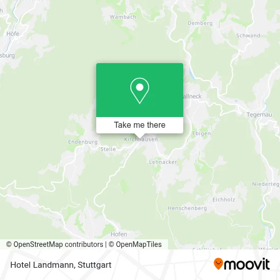 Hotel Landmann map