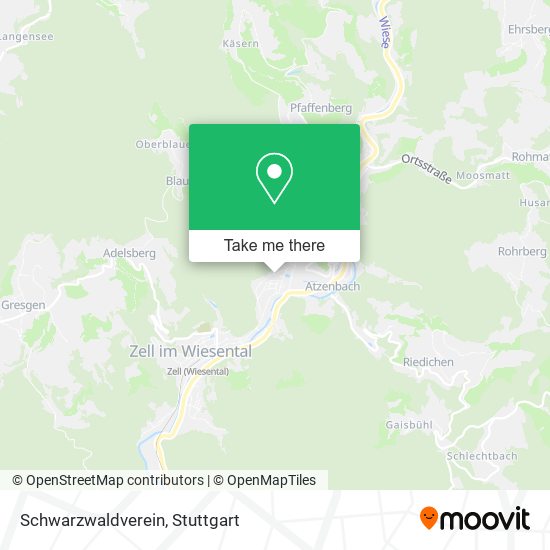 Карта Schwarzwaldverein