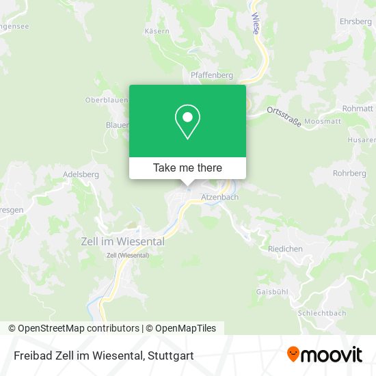 Freibad Zell im Wiesental map