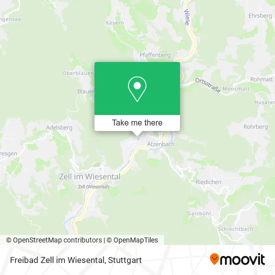 Карта Freibad Zell im Wiesental
