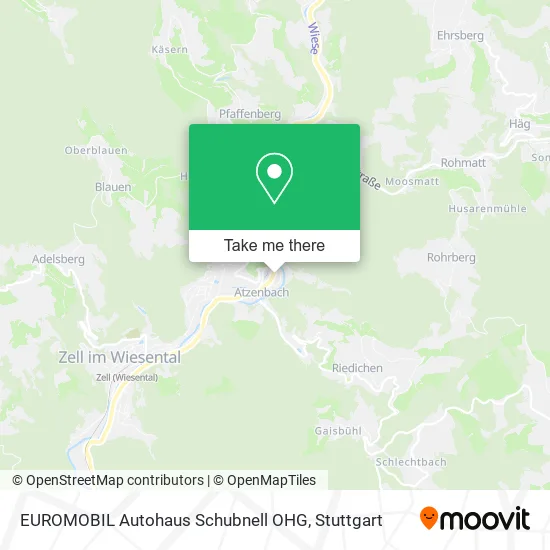 Карта EUROMOBIL Autohaus Schubnell OHG