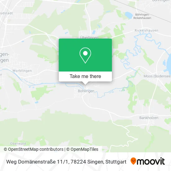 Карта Weg Domänenstraße 11 / 1, 78224 Singen