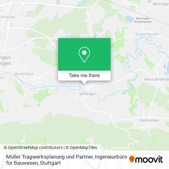 Müller Tragwerksplanung und Partner, Ingenieurbüro für Bauwesen map