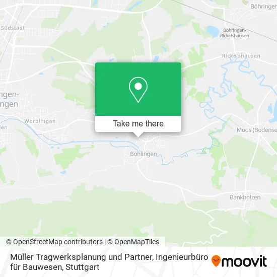 Карта Müller Tragwerksplanung und Partner, Ingenieurbüro für Bauwesen
