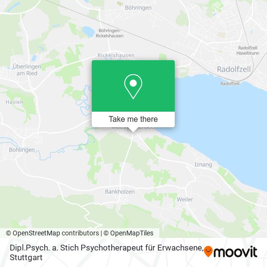 Карта Dipl.Psych. a. Stich Psychotherapeut für Erwachsene