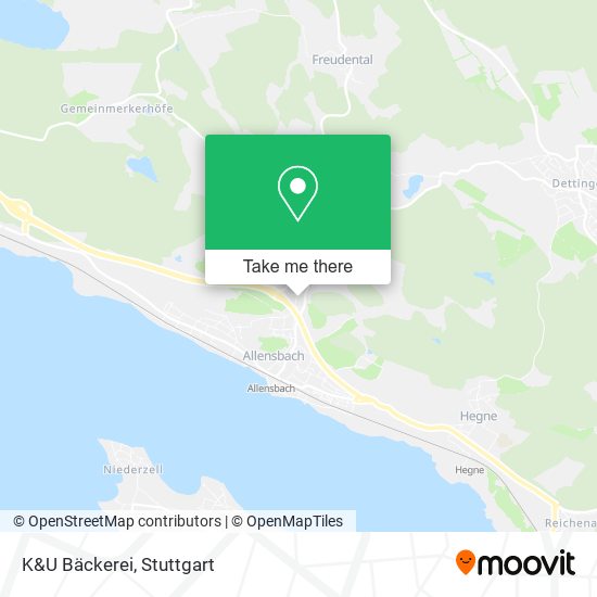 Карта K&U Bäckerei