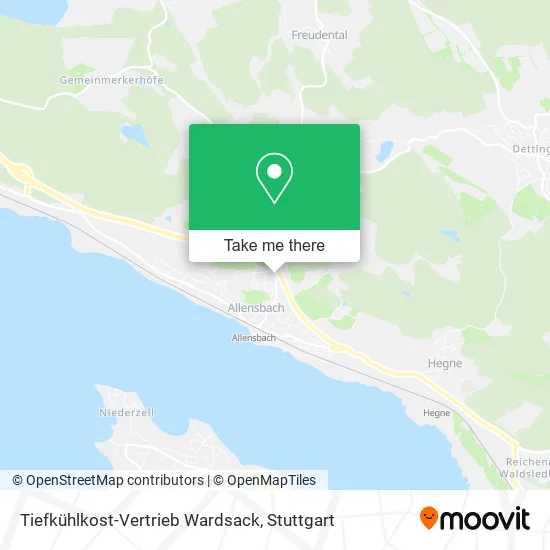 Карта Tiefkühlkost-Vertrieb Wardsack