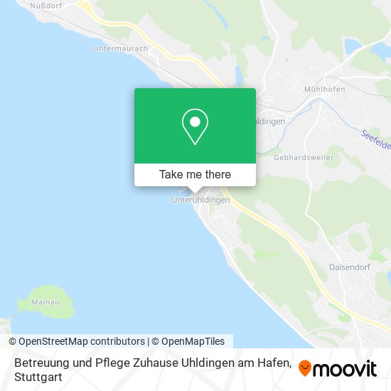 Карта Betreuung und Pflege Zuhause Uhldingen am Hafen