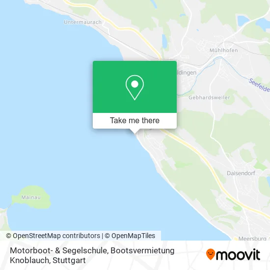 Карта Motorboot- & Segelschule, Bootsvermietung Knoblauch
