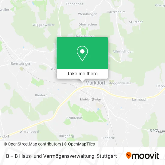 Карта B + B Haus- und Vermögensverwaltung