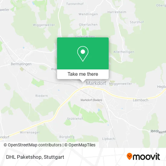 Карта DHL Paketshop