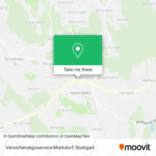 Карта Versicherungsservice-Markdorf