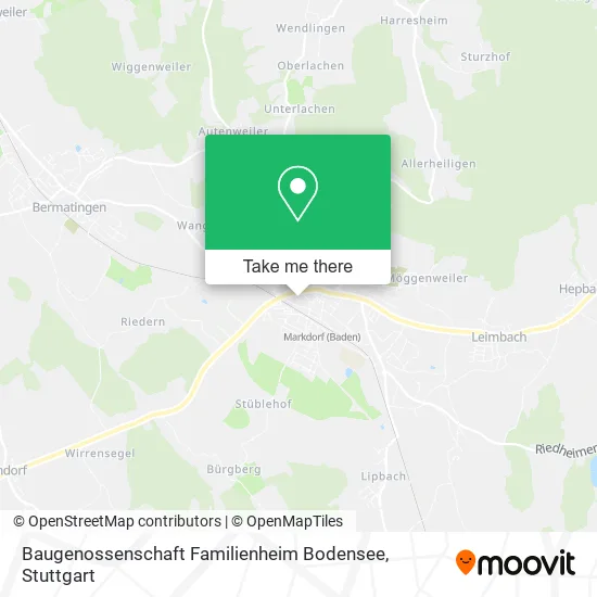 Карта Baugenossenschaft Familienheim Bodensee