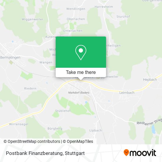 Postbank Finanzberatung map