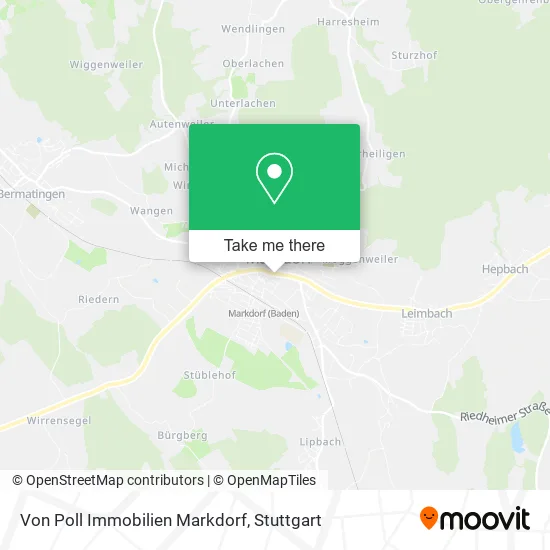 Карта Von Poll Immobilien Markdorf