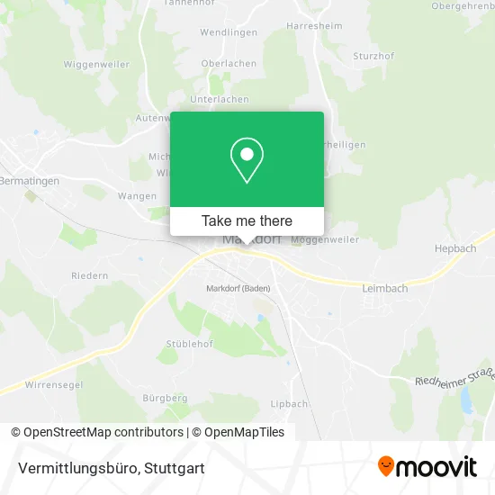 Карта Vermittlungsbüro